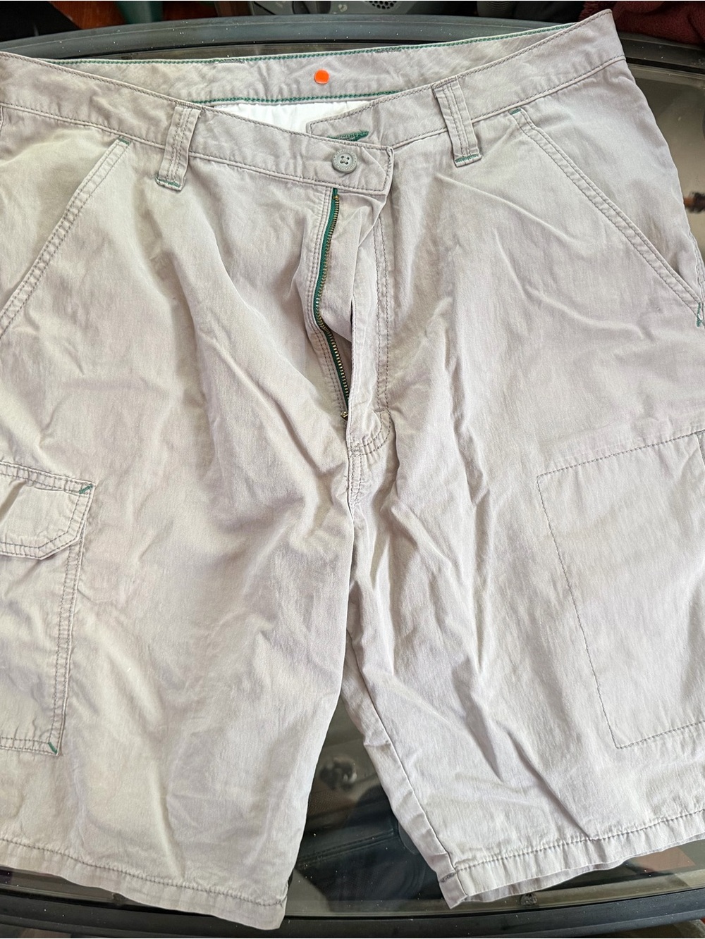 Men's Casual Cargo Shorts in Light Beige